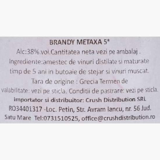 Brandy 5* 38% alc. 0.7l