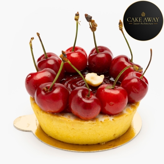 Tartă cu vanilie și cireșe 120g