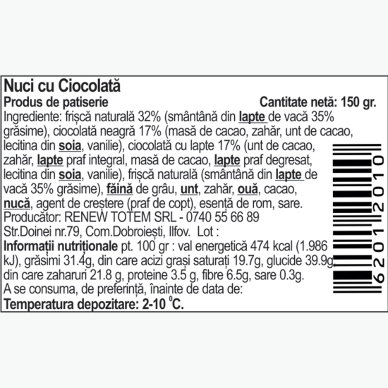 Nuci cu ciocolată 150g