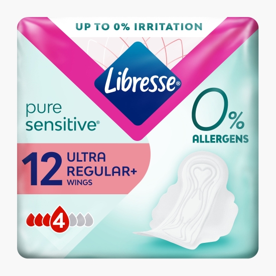 Absorbante Pure Sensitive Ultra, 0% alergeni, 12 buc