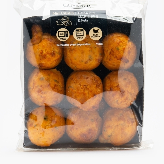 Mini-Muffins roșii marinate și brânză Feta 9x15g
