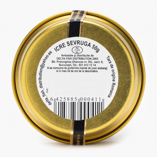 Icre negre caviar Sevruga 50g