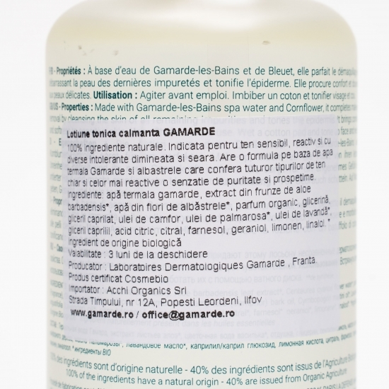 Loțiune tonică calmantă, bio 200ml
