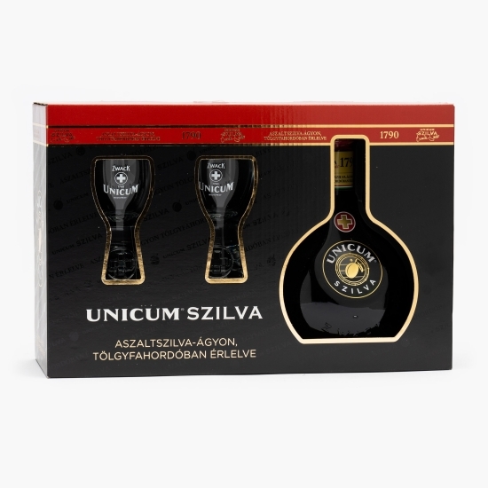 Lichior digestiv din plante 0.7l + 2 pahare