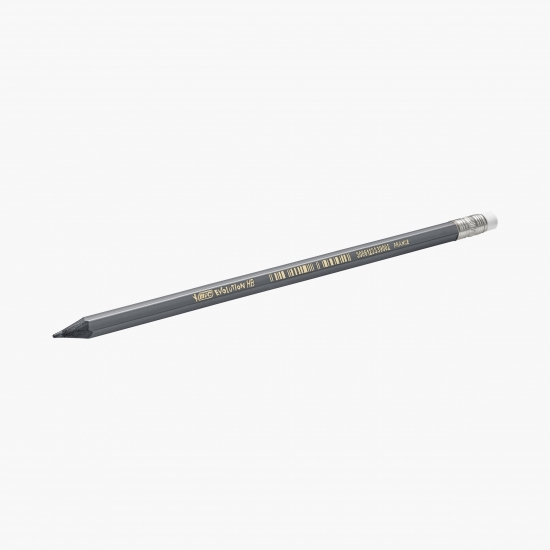 Set 4 creioane grafit Evolution Black cu radieră