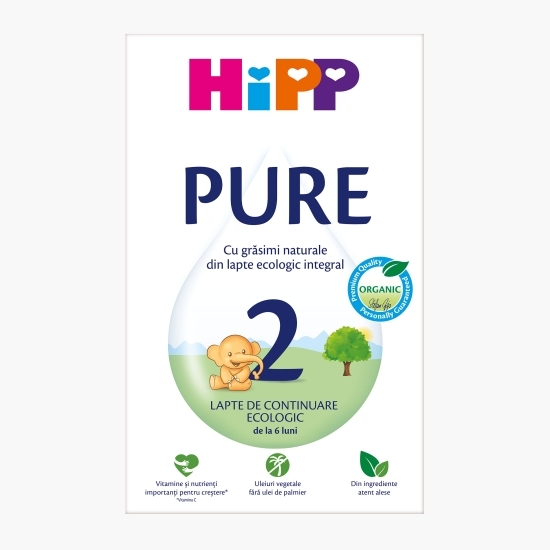 Lapte de continuare ECO Pure 2, de la 6 luni 300g