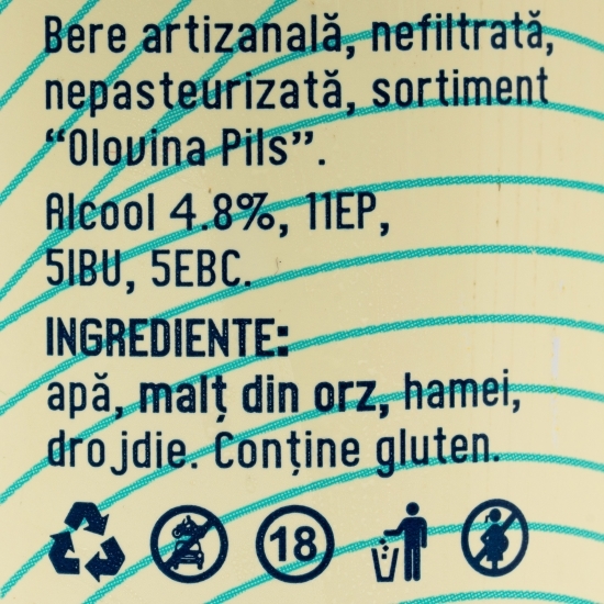 Bere Pils sticlă 0.33l