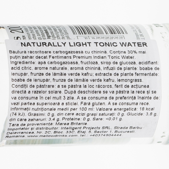 Băutură carbogazoasă Naturally Light Tonic Water 0.2l