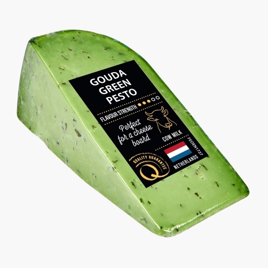 Brânză Gouda cu pesto verde 130g