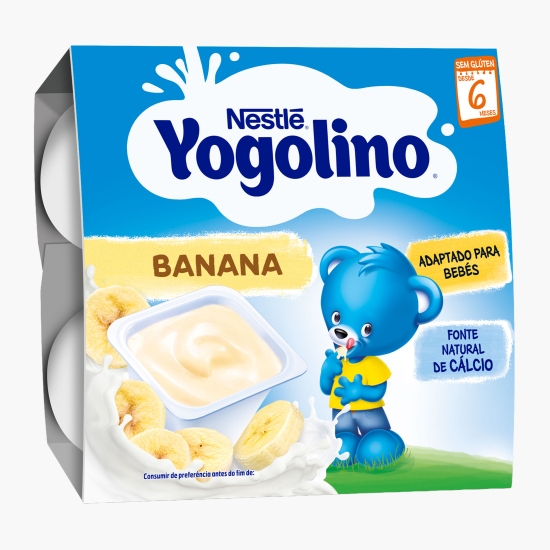 Gustare cu lapte și banane, +6 luni, 4x100g