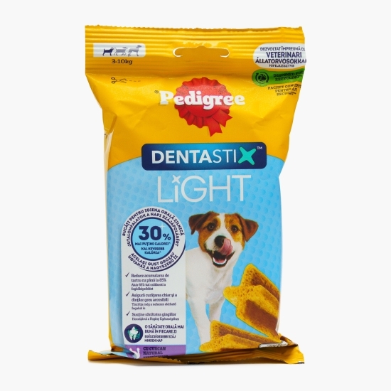 Batoane dentare pentru câini de talie mică 58g, Dentastix Light cu curcan
