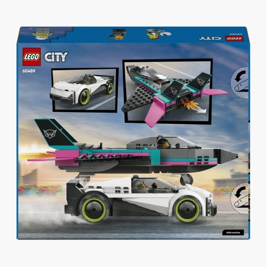 Avion cu reacție vs mașină, 60489 City, 259 piese, +6 ani