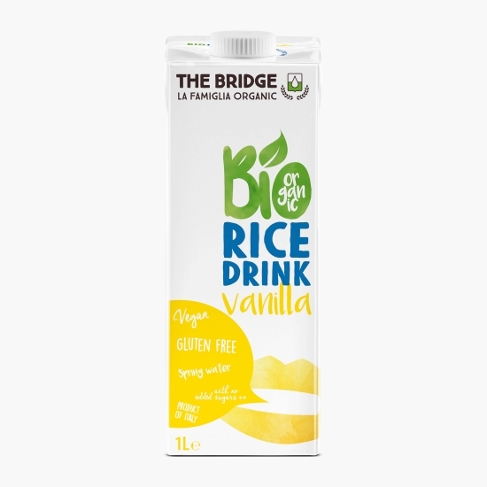 Băutură ecologică din orez cu vanilie, fără gluten și zahăr adăugat 1l
