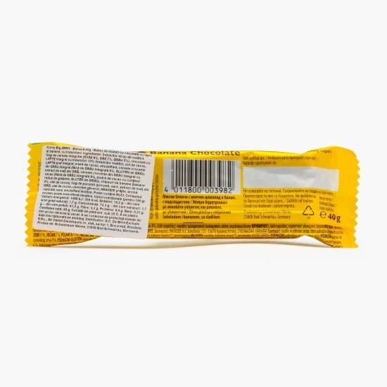 Baton de cereale cu ciocolată și banane, fără zahăr, 40g