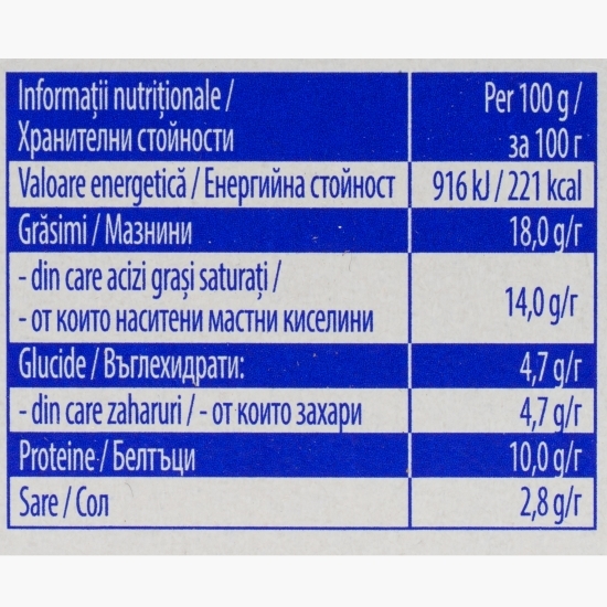 Brânză topită triunghiuri Greek cu feta și tzatziki 140g