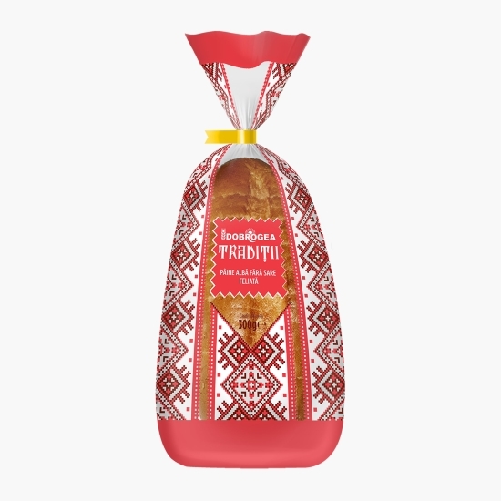 Păine albă feliată, fără sare 300g