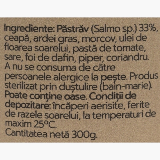 Zacuscă pescărească de păstrăv 300g