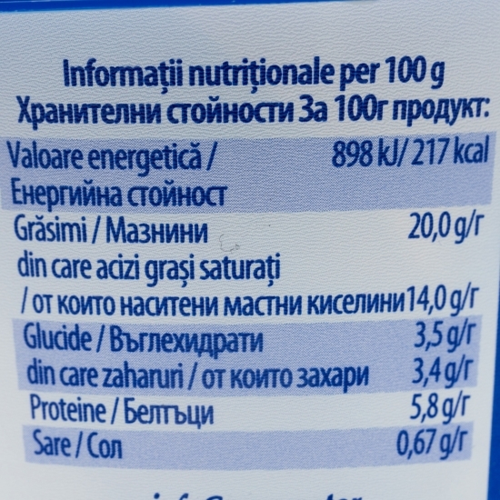 Cremă de brânză proaspătă Clasic, cutie mare 350g