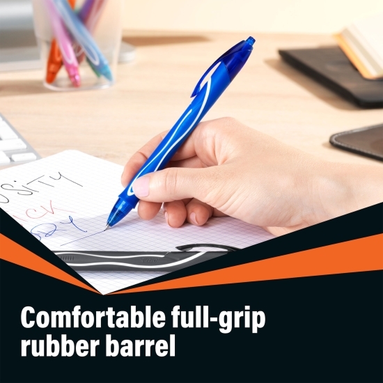 Set 4 pixuri cu gel Roller Gelocity Quick Dry (albastru, negru, roșu, verde)