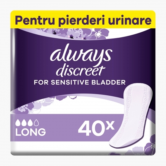 Absorbante zilnice pentru incontinența urinară Liners large 40 buc