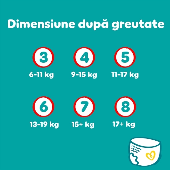 Scutece-chiloțel Active Baby Pants mărimea 7, 15+ kg, 42 buc