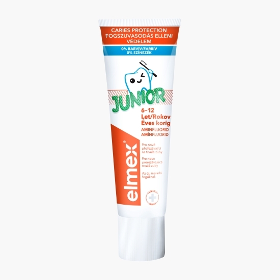 Pastă de dinți pentru copii cu fluor Junior, vârstă 6-12 ani, 75ml