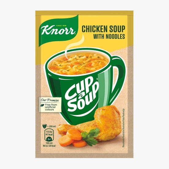Supă instant Pui cu tăiței, Cup a Soup 12g