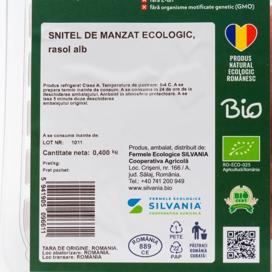 Șnitel de mânzat eco 400g