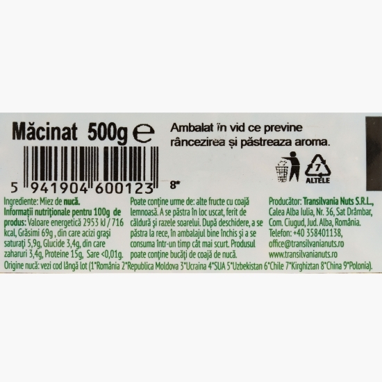 Miez de nucă măcinat vid 500g