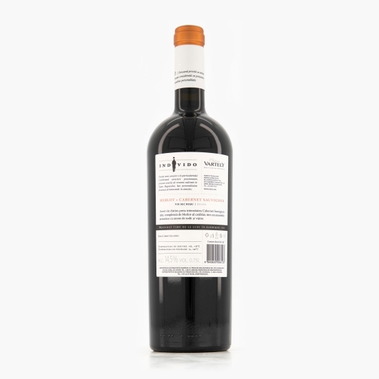 Vin roșu sec Individo Merlot & Cabernet Sauvignon, 14.5%, 0.75l
