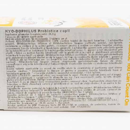 Kyo-Dophilus Probiotice copii 60 tablete