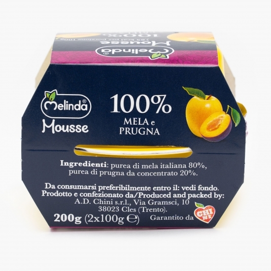 Mousse de mere și prune 200g (2x100g)