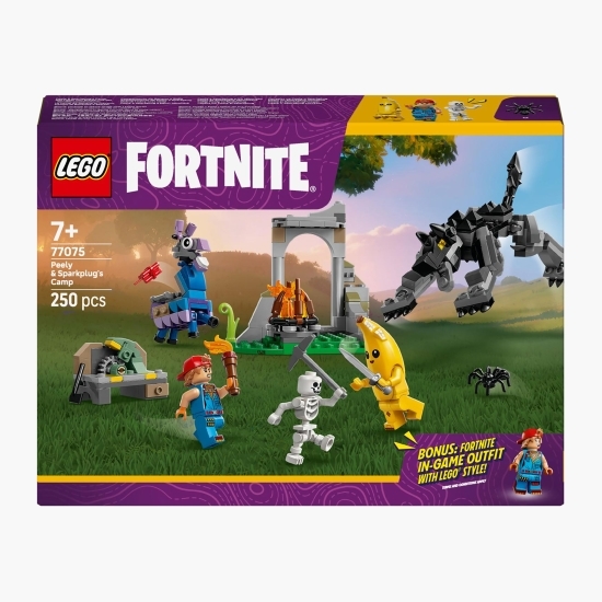 Tabăra lui Peely și Sparkplug, 77075 Fortnite®, 250 piese, +7 ani