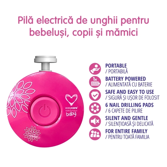 Pilă electrică de unghii, copii și mămici