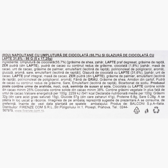 Napolitane Elite cu umplutură de ciocolată și glazură de ciocolată cu lapte 86g