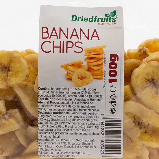 Banana chips 100g