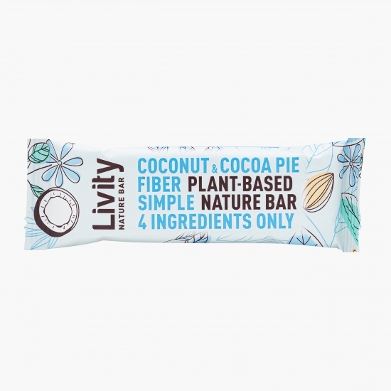 Baton cu fursec de nucă de cocos și cacao 30g