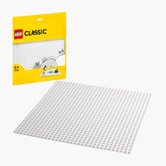 Placă de bază albă, 11026 Classic, 1 piesă, +4 ani