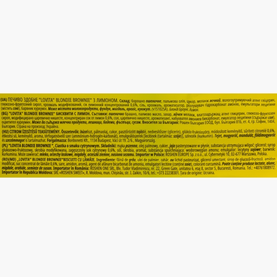 Biscuiți cu lămâie Lovita brownie 152g