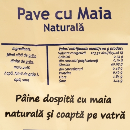 Pave cu maia naturală 400g