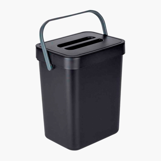 Coș de gunoi cu mâner Tago 5l Black Outdoor Kitchen