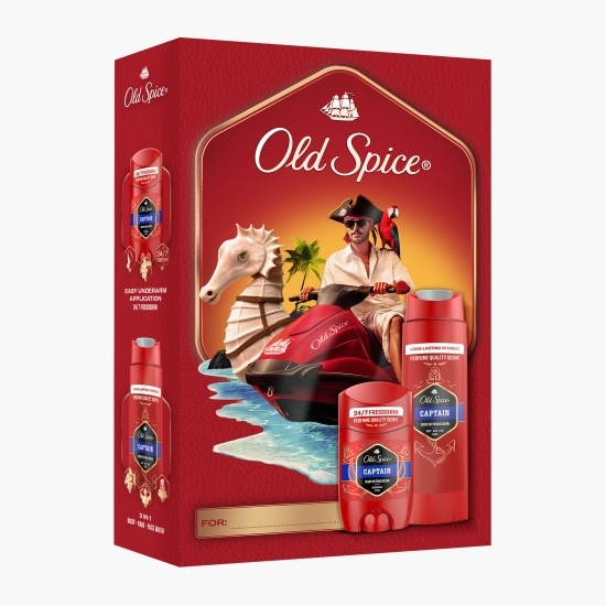 Set Cadou Captain (deodorant stick 50ml + gel de duș 250ml)