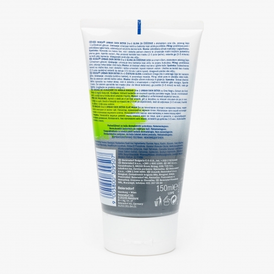 Gel de curățare 3-în-1 Urban Skin Detox 150ml