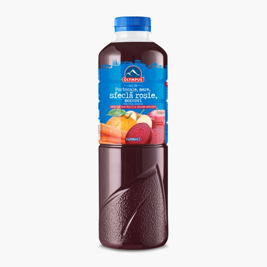 Suc de portocale, mere, sfeclă roșie și morcovi 1l