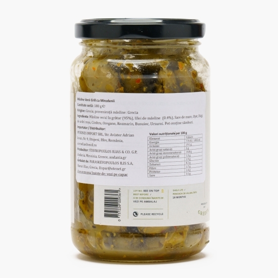 Măsline verzi grill cu mirodenii 180g