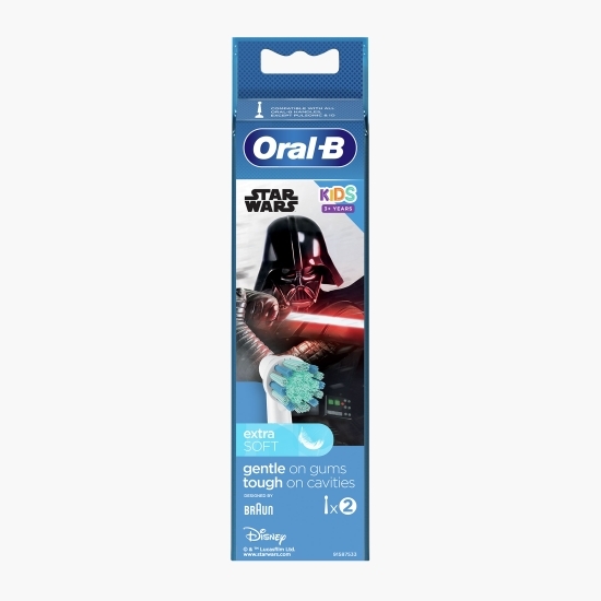 Rezervă periuță de dinți electrică pentru copii Star Wars, 2 buc