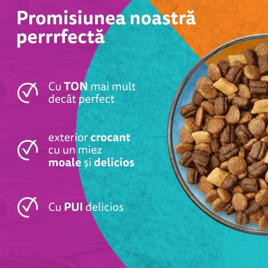 Hrană uscată pentru pisici adulte, 1.4kg, cu ton și pui