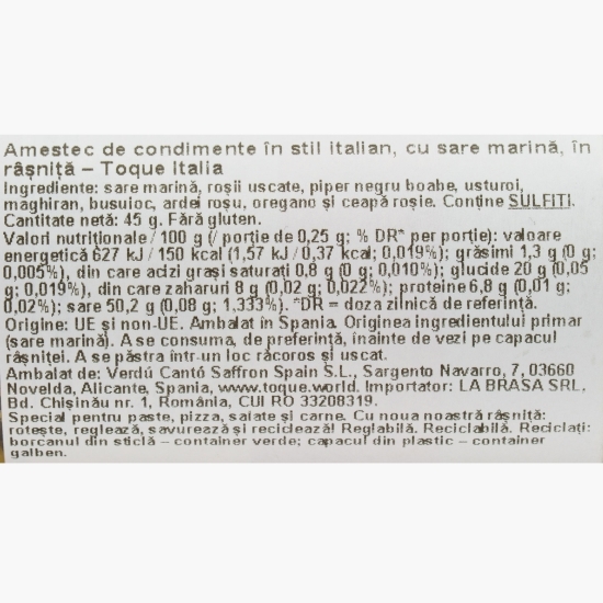 Râșniță condimente italiene 45g