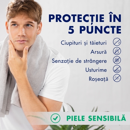 Spumă de ras calmantă Aloe Vera 250ml