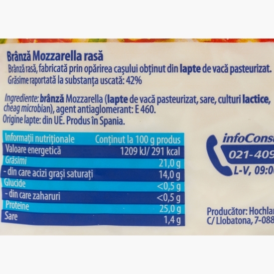 Mozzarella rasă 150g
